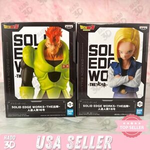 Dragonball Android No.16 No.18 SOLID EDGE WORKS Figure Japan Banpresto
